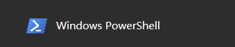 Windows PowerShell标志