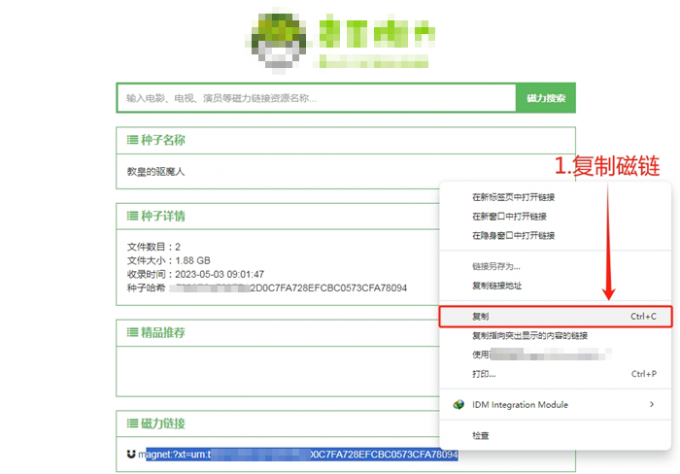 复制磁力链接
