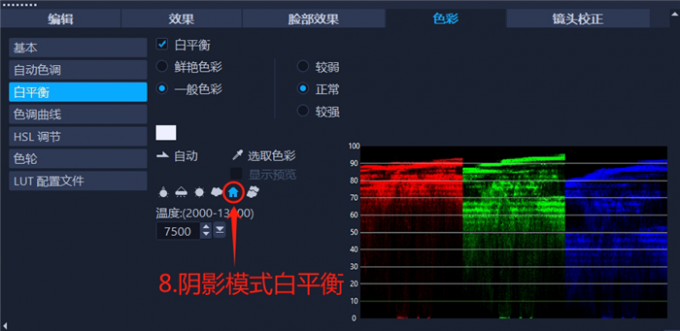 阴影模式白平衡