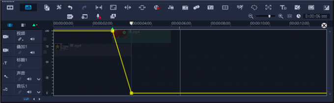 设置画面渐隐效果