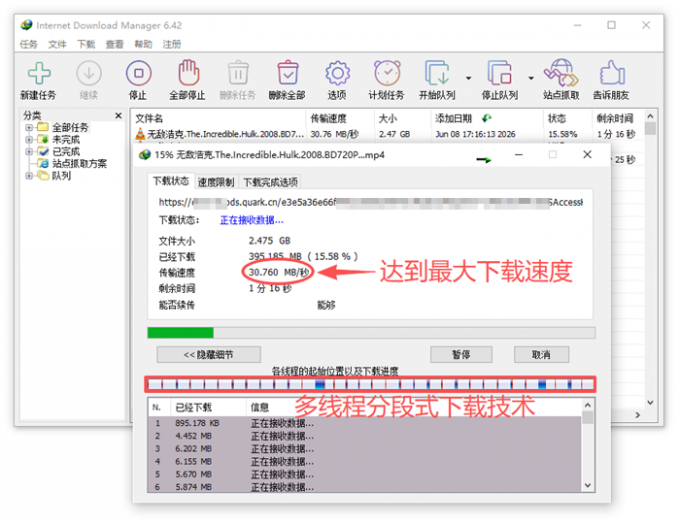 IDM高速下载磁链资源