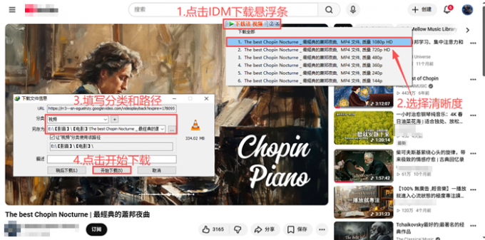 用IDM下载YouTube视频
