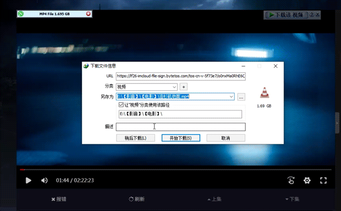 用IDM下载网页视频