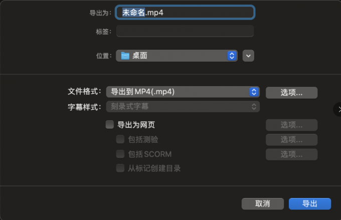 选择文件格式