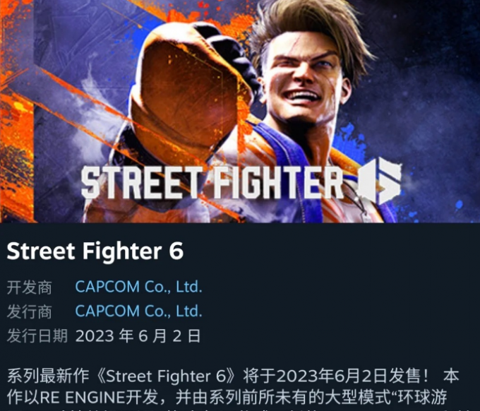 下载《街头霸王6》