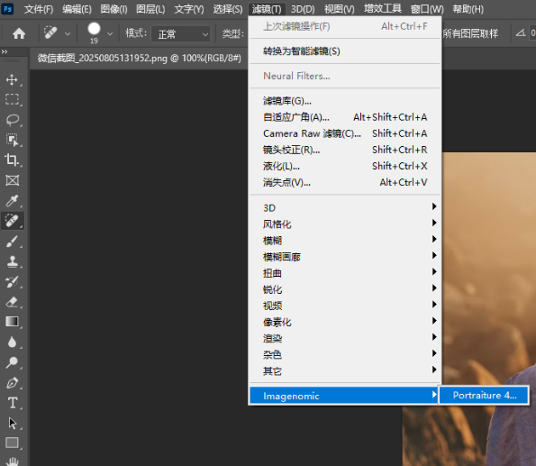 打开Portraiture