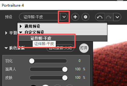 调用自定义预设