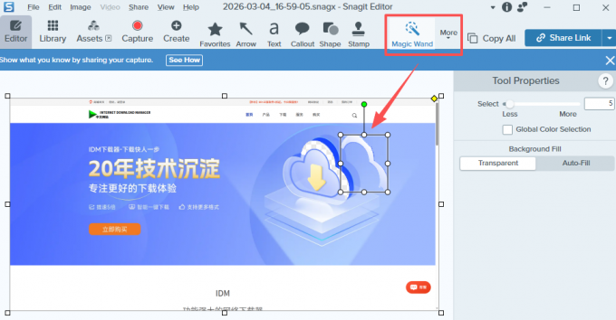 Magic Wand魔棒工具