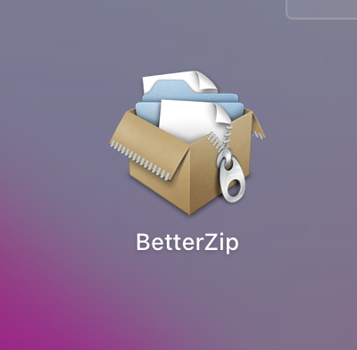 打开BetterZip软件