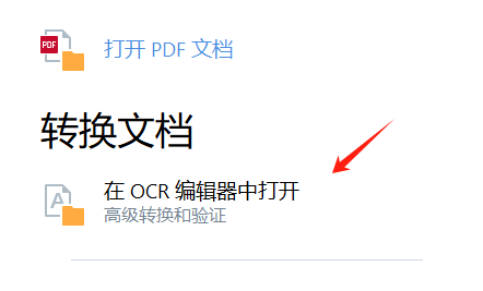 在OCR编辑器中打开