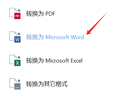 转换为Microsoft Word