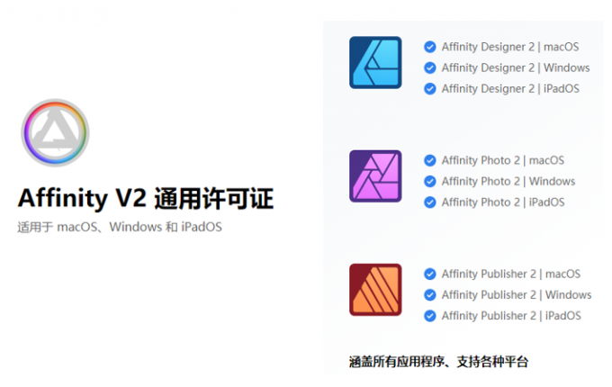 Affinity V2通用许可证