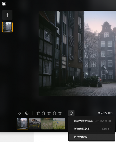 另存为预设