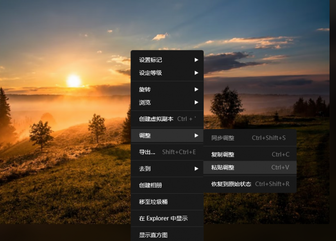 粘贴调整