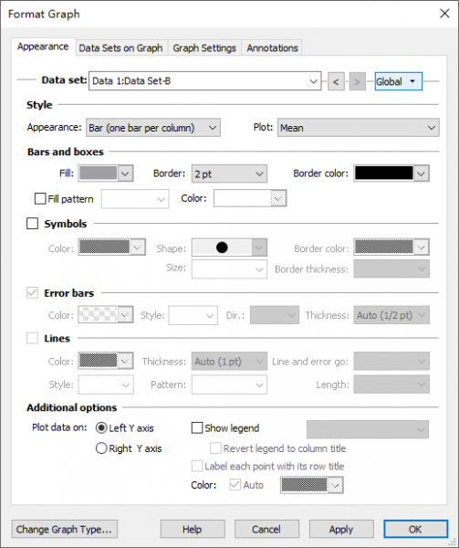 格式化图表功能