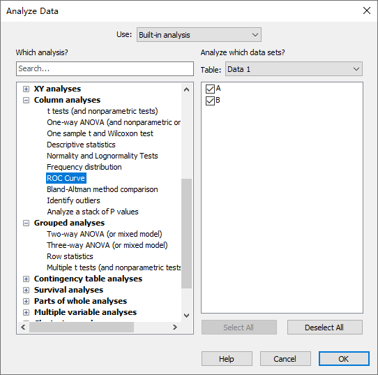 Graphpad Prism分析方法