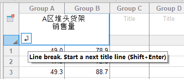 标题手动换行