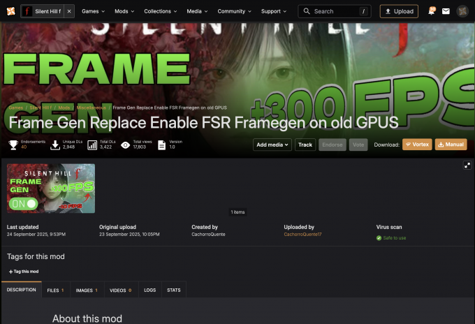 下载帧生成的MOD