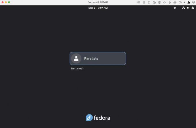 选择一个用户以登录