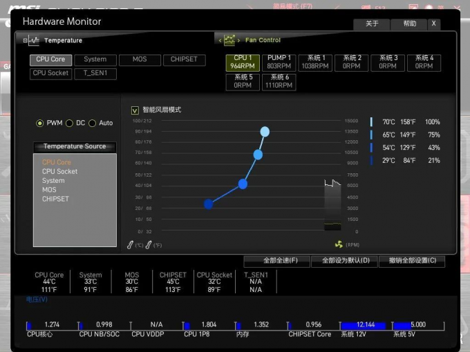 手动更改风扇调速方案