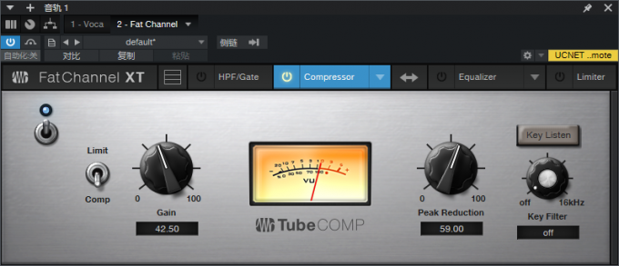 使用Fat Channel中的Compressor模块进行压缩