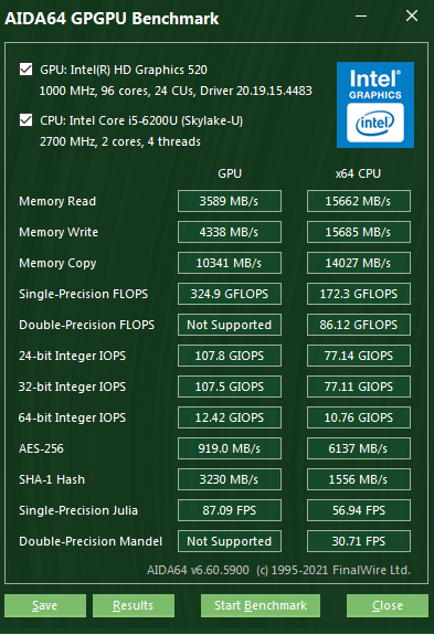 GPU信息检测界面