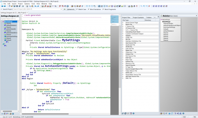 Source Insight 4.0新版界面