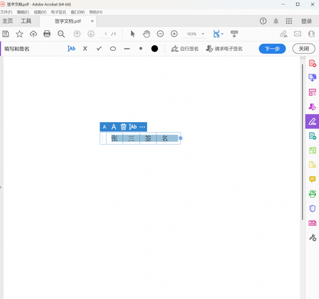 设置签名的格式内容