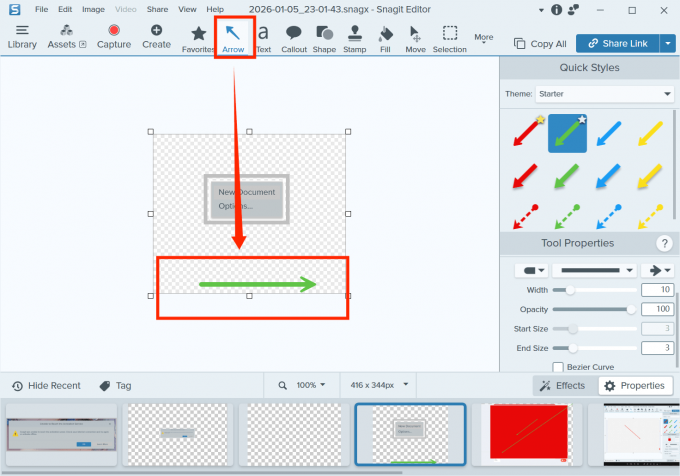 设置箭头作为符号标注