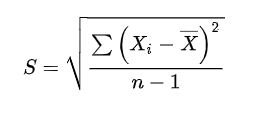 标准差计算公式
