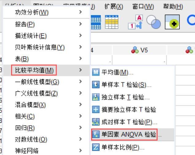 SPSS比较均值的单因素检验