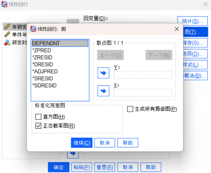 正态分布和残差图