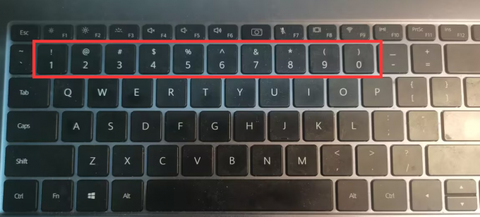 笔记本电脑键盘界面