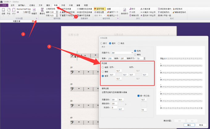 文档设置界面图