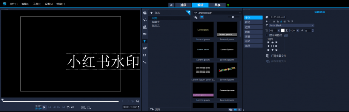 水印编辑设置界面图