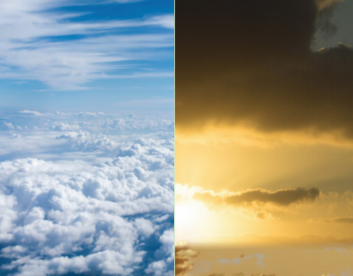 天空效果对比图
