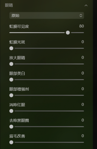 眼睛调整界面图