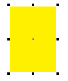 图三（2）填充和轮廓线同为黄色，显示为同一色块