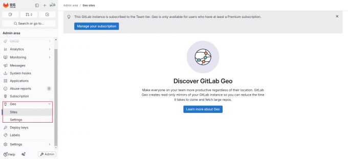 Gitlab Geo