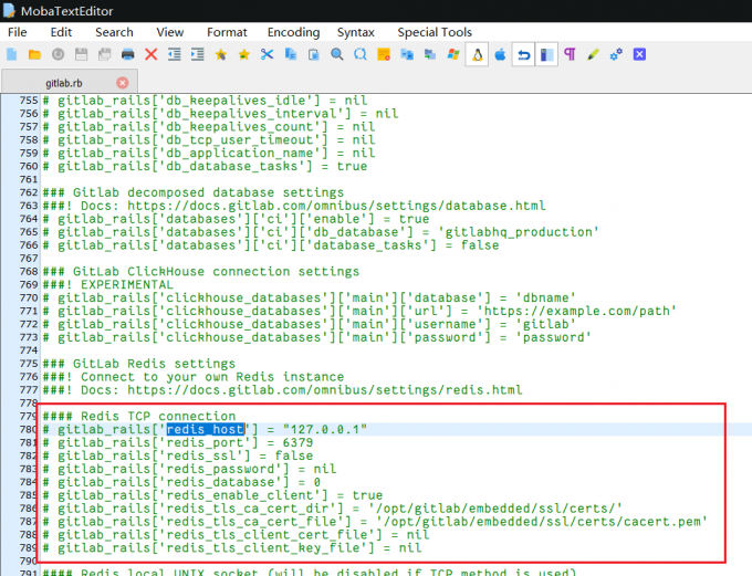 配置外部redis