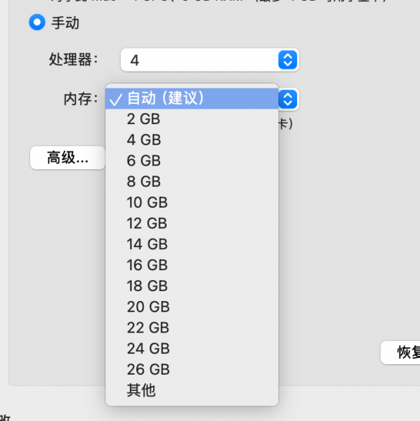 分配处理器和内存