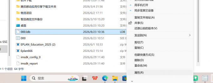 在文件夹中找到项目所在文件夹
