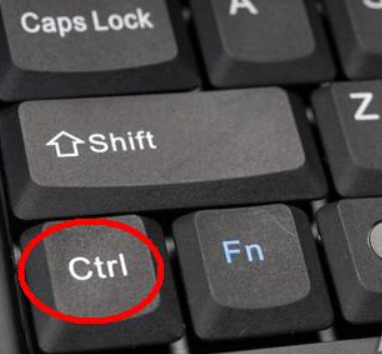 按住Ctrl