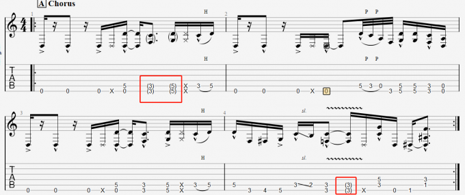 吉他六线谱括号里面有数字是什么意思 吉他如何看六线谱