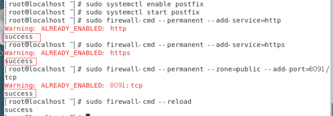 关闭防火墙，开启gitlab要用的端口和http服务