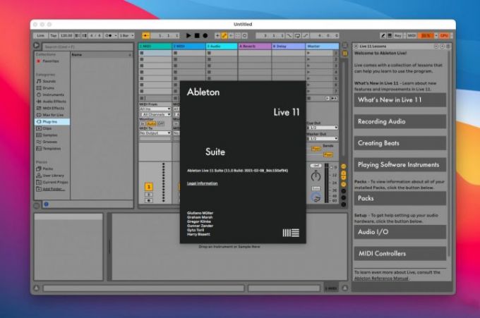 Ableton Live软件主界面