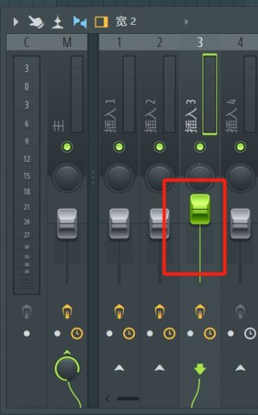调节FL Studio混音台音量