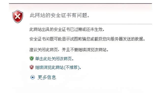 浏览器不安全提示