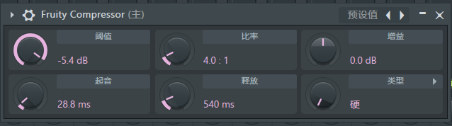 Fruity Compressor压缩器插件