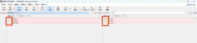 Beyond Compare显示行号